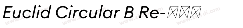 Euclid Circular B Re字体转换